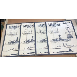 Revue trimestrielle marine / année complete 4 numéros /1976