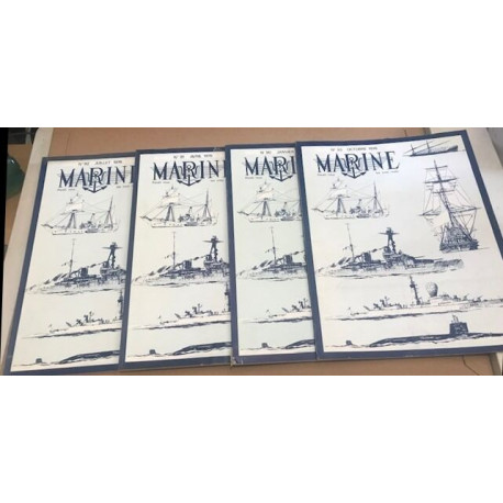 Revue trimestrielle marine / année complete 4 numéros /1976