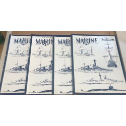 Revue trimestrielle marine / année complete 4 numéros / 1980