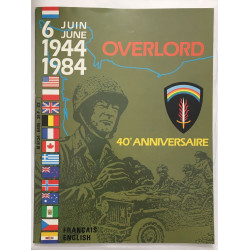 6 juin 1944-1984 : OVERLORD - 40e anniversaire (Francais-Anglais)