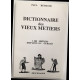 Dictionnaire des vieux métiers