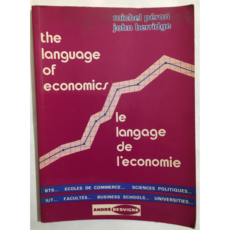 The Language of economics / le language de l'économie