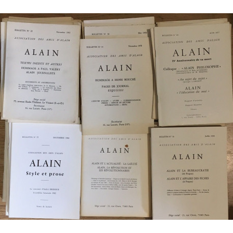 Association des amis d'alain - Alain - du bulletin n°2 ( octobre...