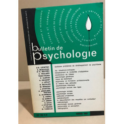Bulletin de psychologie n° 267