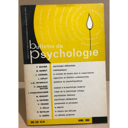 Bulletin de psychologie n° 269