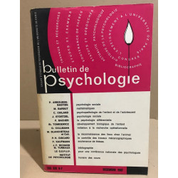 Bulletin de psychologie n° 265