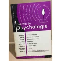 Bulletin de psychologie n° 266
