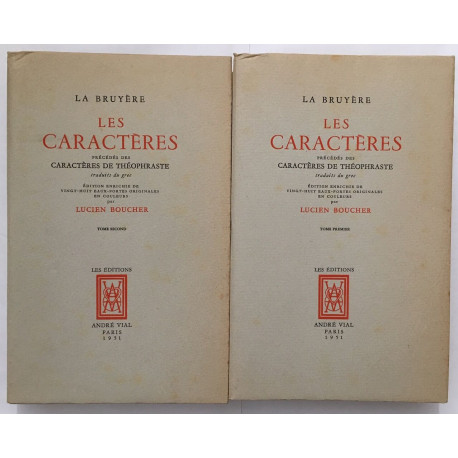 Les caractères précédés des caractères de Théophraste /...