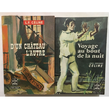 Voyage au bout de la nuit / d' un chateau l' autre (lot de 2 livres)
