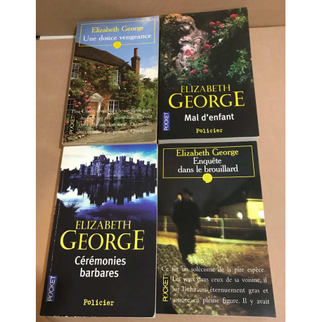 1 lot de 4 livres d'Elisabeth george ( liste des titres en fin...