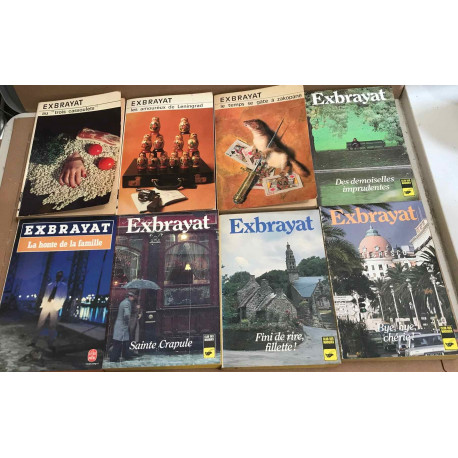 1 lot de 8 livres d'exbrayat (titres en fin d'annonce )