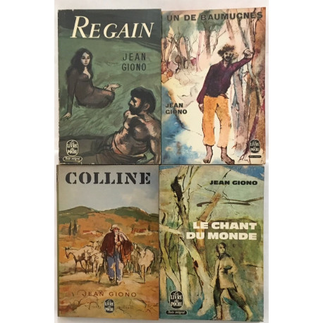 Colline / le chant du monde / regain / un de baumugnes (lot de 4...