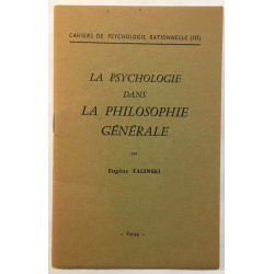 La psychologie dans la philosophie générale