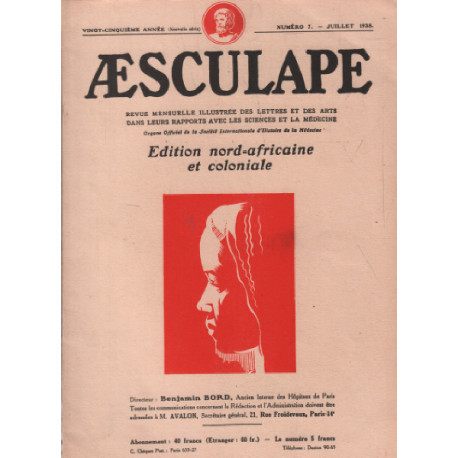Aesculape / edition nord -africaine et coloniale / juillet 1935...