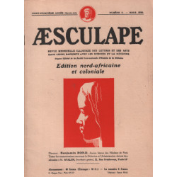 Aesculape / edition nord -africaine et coloniale / mars 1935 /...