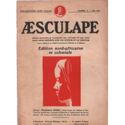 Aesculape / edition nord -africaine et coloniale / mai 1934 /...