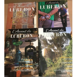 1 lot de 4 revues " l'accent du Luberon " du tome 1 au tome 4 inclus