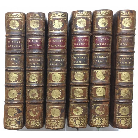 Histoire naturelle des mineraux / édition de 1783 en 6 tomes (sans...