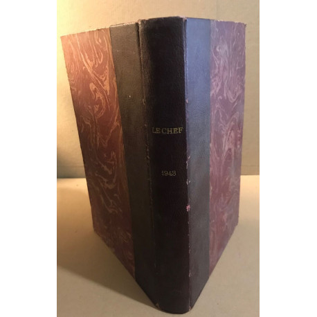 Le chef / revue mensuelle des scouts de france / année complete 1943