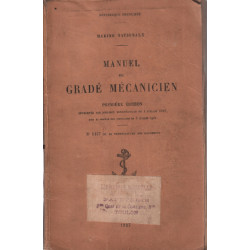 Manuel du gradé mécanicien / premiere edition