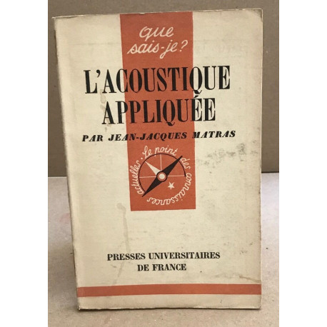 L'accoustique appliquée