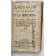 Apologie pour la doctrine des jesuites (édition de 1704) envoyée...