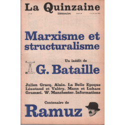La quinzaine litteraire n° 29 / marxisme et structuralisme - un...