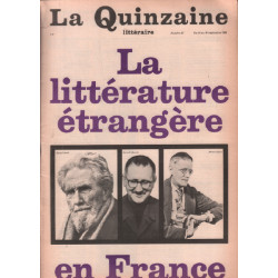 La quinzaine litteraire n° 57 / la litterature étrangère