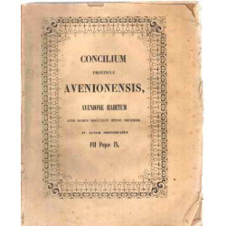 Concilium provinciae avenionensis avennione habitum anno domini...