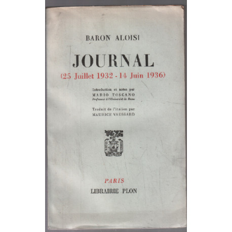 Journal ( 25 juillet 1932 - 14 juin 1936 )