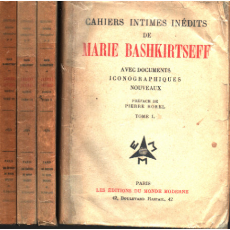 Cahiers intimes inédits de marie bashkirtseff recueillis et...