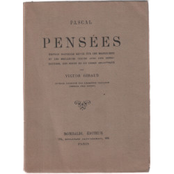 Pascal : pensées (édition nouvelle revue sur les manuscrits)