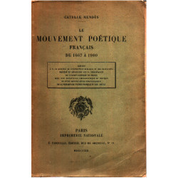 Le mouvement poétique francais. de 1867 à 1900. Rapport à M. le...