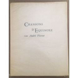 Chansons d'equinoxe (exemplaire n° 100 sur 340)