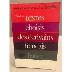 Textes choisis des écrivains français