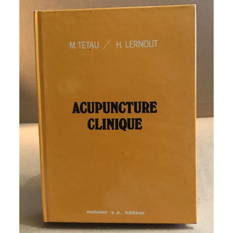 Acupuncture Clinique