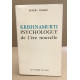 Krishnamurti psychologue de l'ere nouvelle