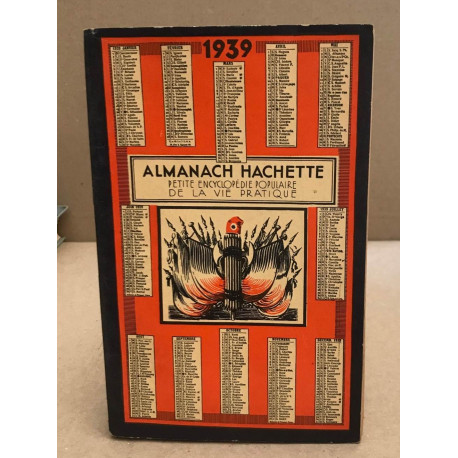 Almanach hachette 1939