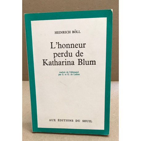 L'honneur perdu de Katharina Blum