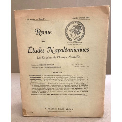 Revue des études napoléoniennes / janvier-fevrier 1924 / les...