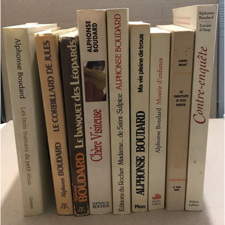 1 lot de 9 volumes d'Alphonse Boudard (titres en fin de description )