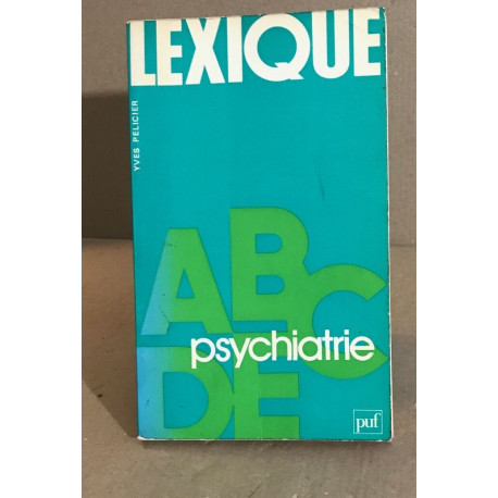Lexique psychiatrie
