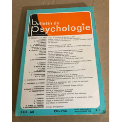 Bulletin de psychologie n° 321 / revue bimestrielle / articles sur...