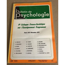 Bulletin de psychologie n°330 / revue bimestrielle / articles sur...