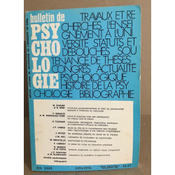 Bulletin de psychologie n°324 / revue bimestrielle / articles sur...