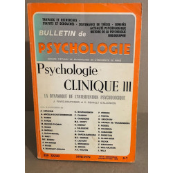 Bulletin de psychologie n°339 / revue bimestrielle / articles sur...
