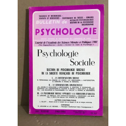 Bulletin de psychologie n°365 / revue bimestrielle / articles sur...