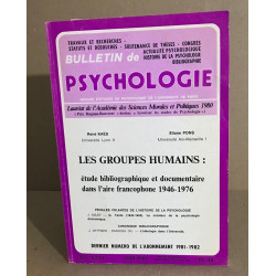 Bulletin de psychologie n°357 / revue bimestrielle / articles sur...
