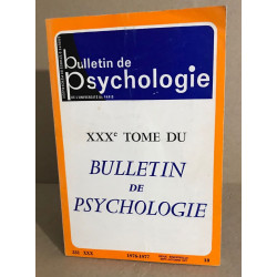 Bulletin de psychologie n° 331 / revue bimestrielle / articles sur...