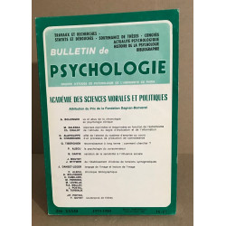 Bulletin de psychologie n°346 / revue bimestrielle / articles sur...